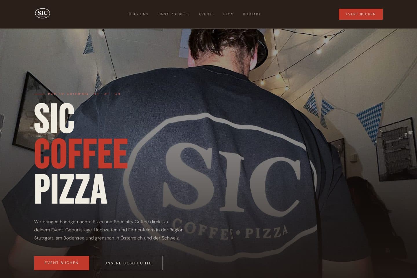 Startseite von SIC Coffee Pizza